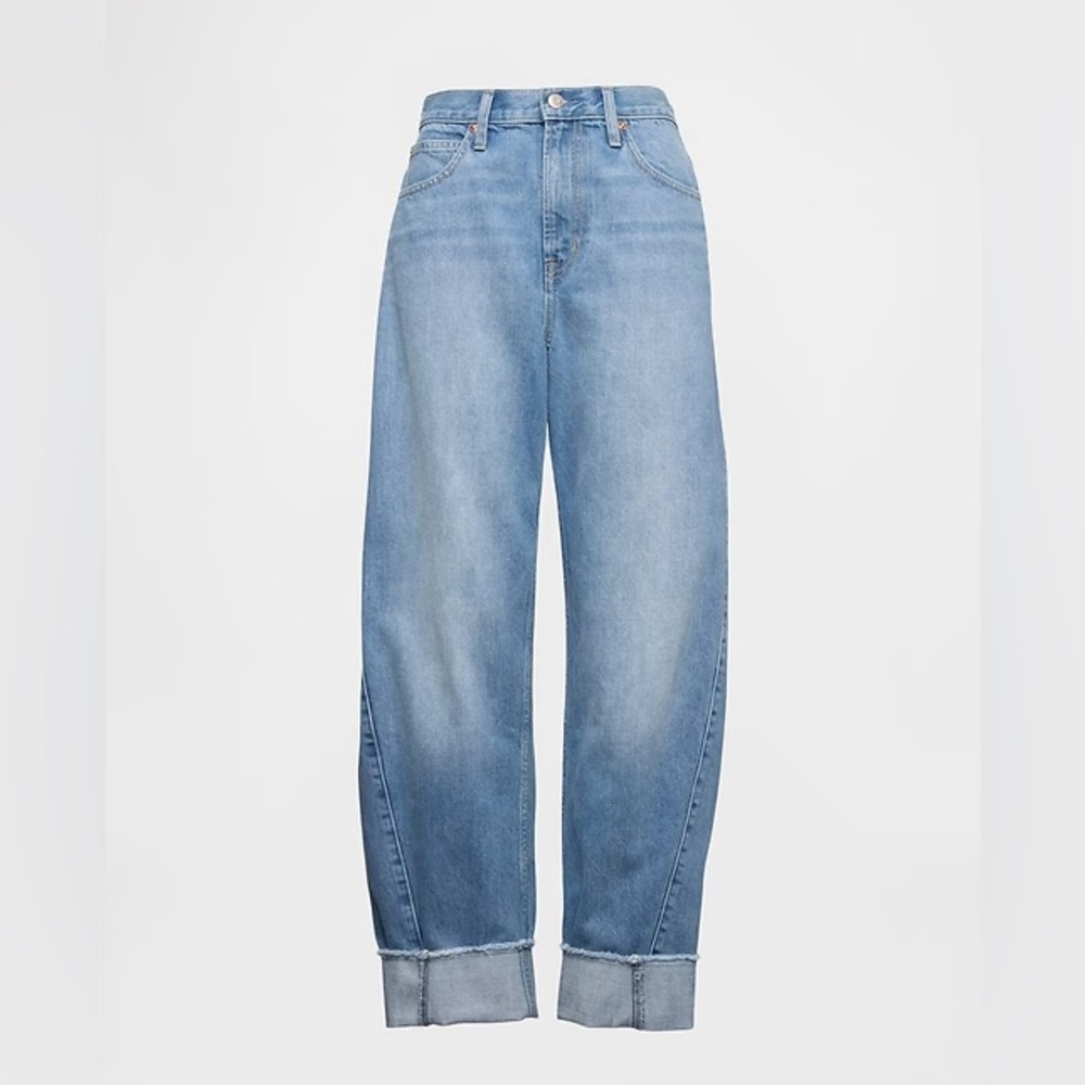 NWOT Gap High Rise Barrel Jeans - Picture 3 of 5